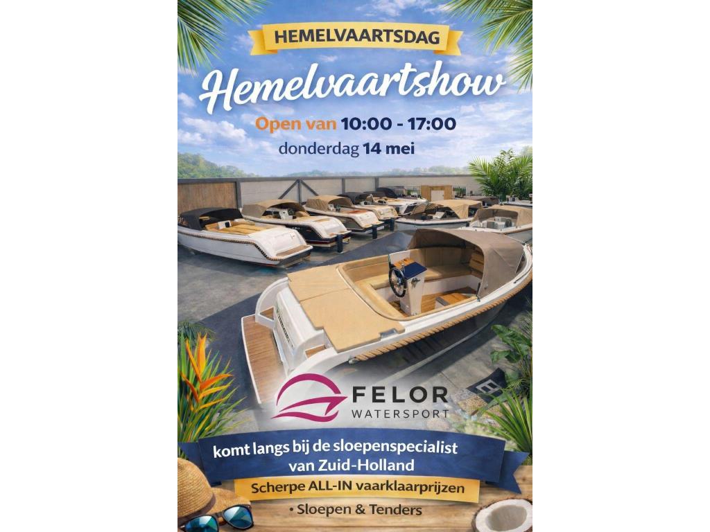 *HEMELVAARTSHOW* Donderdag 14 mei van 10:00-17:00, Niet ingevuld, Niet ingevuld, Nieuw, Niet ingevuld