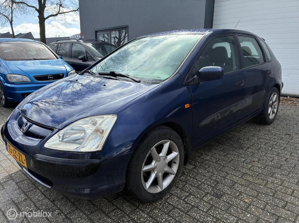 Honda Civic 1.4i LS / AIRCO / INRUILKOOPJE / NIEUWE APK, Voorwielaandrijving, Gebruikt, 4 cilinders, Blauw