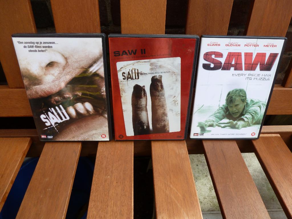 Saw dvd 3 stuks, Cd's en Dvd's, Dvd's | Horror, Vanaf 16 jaar, Ophalen of Verzenden, Zo goed als nieuw, Overige genres