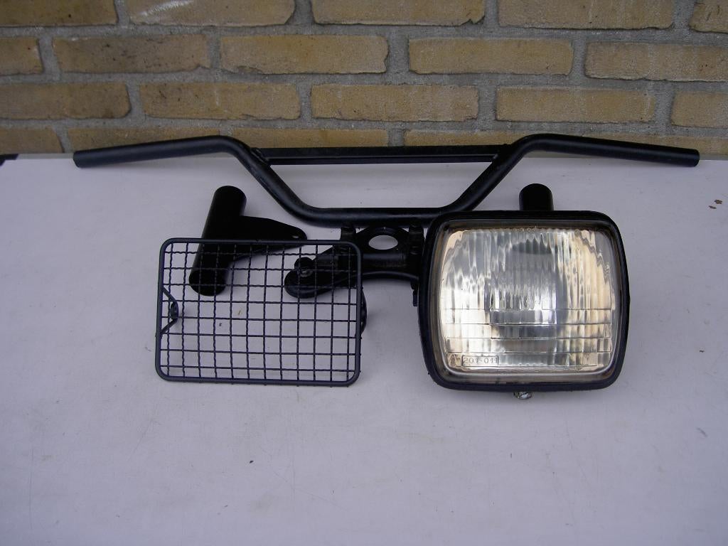 zwarte delen van zundapp koplamp, stuur, plaat  etc, Ophalen of Verzenden, Gebruikt, Koplamp