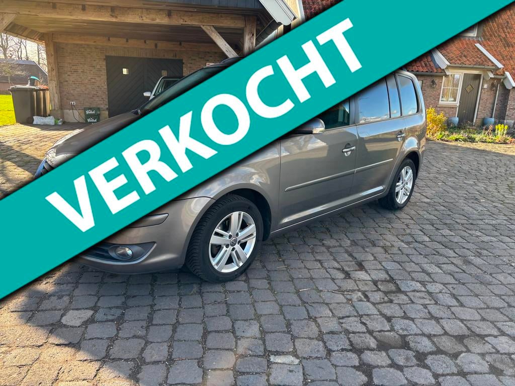 Volkswagen Touran 1.4 TSI Trendline, Euro 5, Stof, Gebruikt, Zwart
