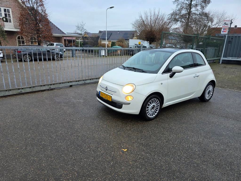 Fiat 500 1.2 C 2008 Wit, Auto's, Voorwielaandrijving, 1242 cc, 4 cilinders, 840 kg