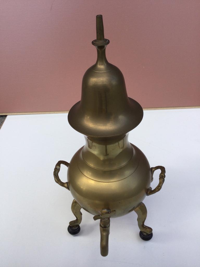 Antieke koperen kraantjes kraan met 2 handvatten, Ophalen of Verzenden