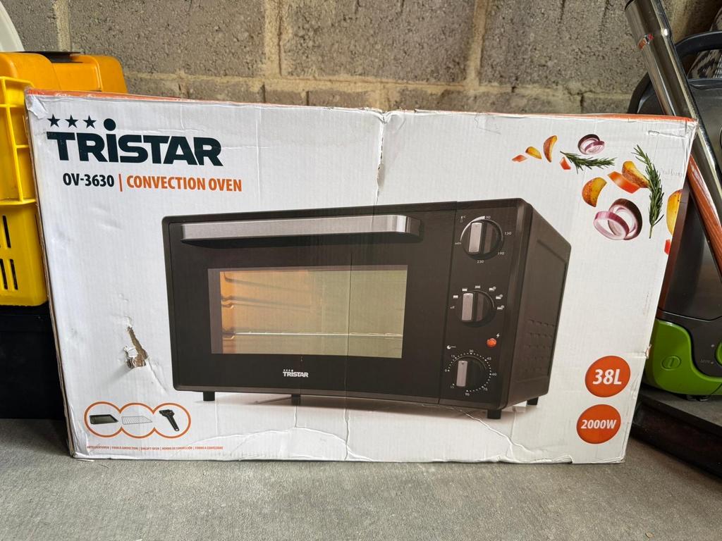 Tristar OV-3630 Convection Oven 38L 2000W, Ophalen, Minder dan 45 cm, Oven, Hete lucht
