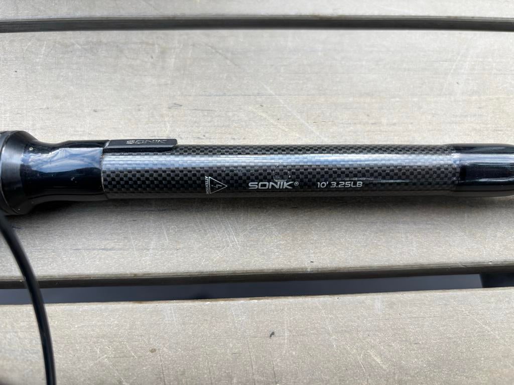 3x Shimano Speedmaster XTC & 3x Sonik Xtractor 3.25 LB 10ft, Ophalen, Gebruikt, Complete set