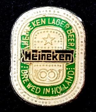 Heineken bier blikje pin, Verzenden, Merk, Speldje of Pin