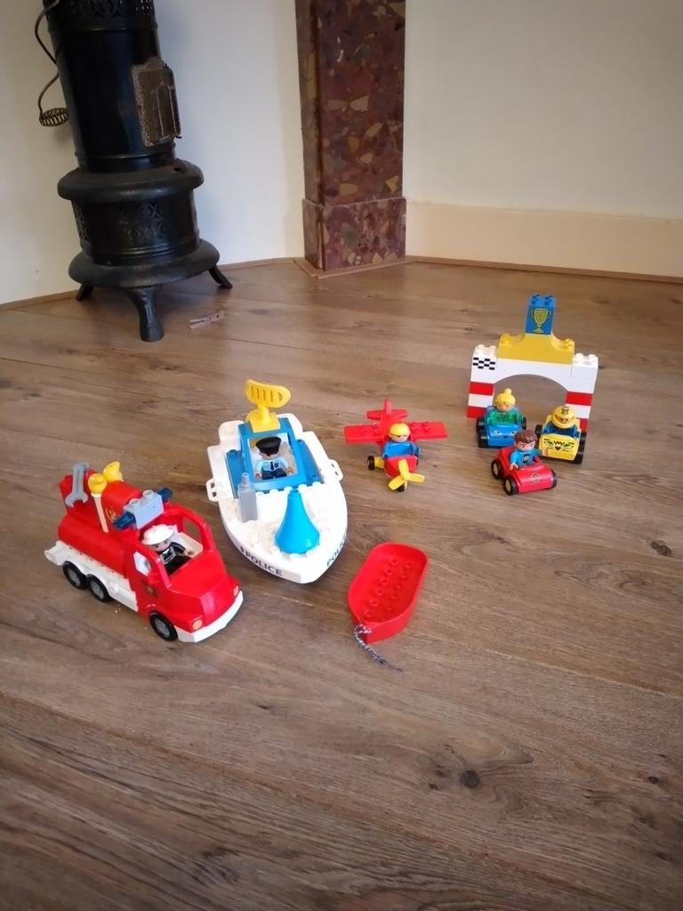 Verzameling duplo voertuigen., Ophalen of Verzenden, Gebruikt, Losse stenen, Duplo
