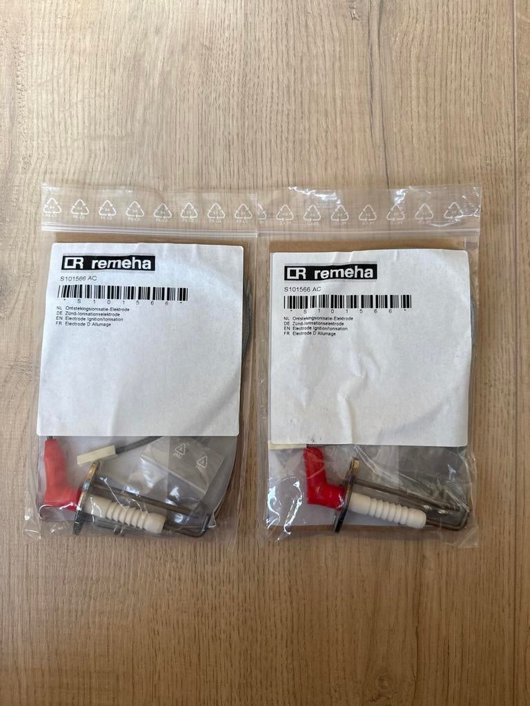 2x Remeha Ontstekingsionisatie-elektrode S101566, Minder dan 30 cm, Cv-ketel of Combi-ketel, Nieuw, Minder dan 60 cm