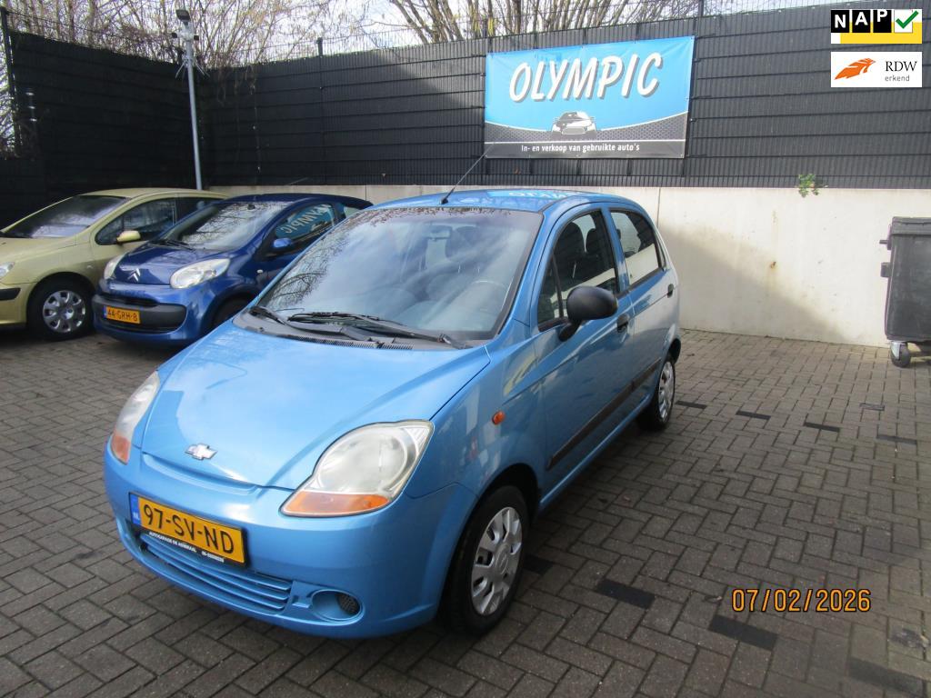 Chevrolet Matiz 0.8 Breeze +Airco +Nieuwe Apk, Voorwielaandrijving, Gebruikt, Blauw, Metallic lak