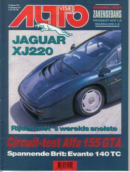 Autovisie 18 1992 : Alfa Romeo 155 GTA - Mazda 626 - Jaguar, Ophalen of Verzenden, Gelezen, Algemeen