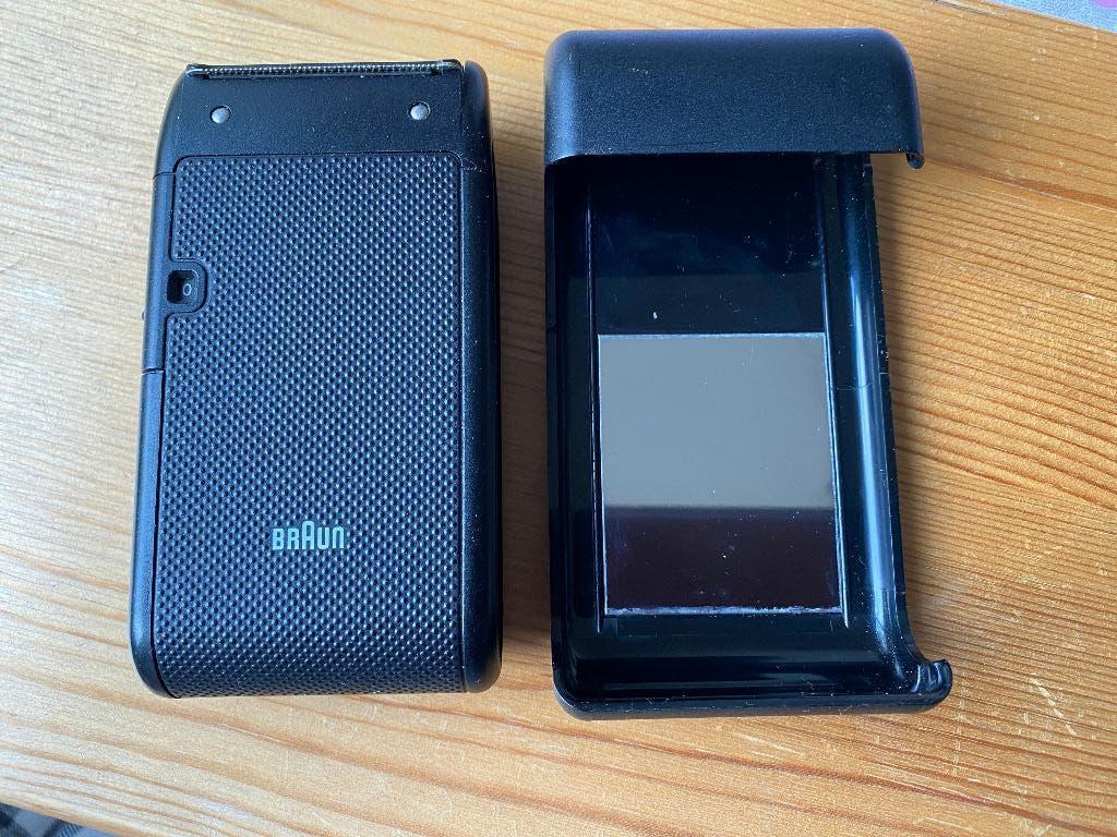 Twee vintage Braun batterij scheerapparaten jaren zestig., Ophalen, Gebruikt, Overige typen