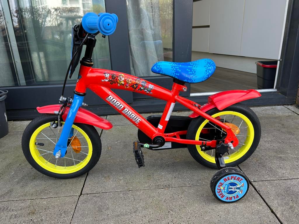 Paw Patrol kinderfiets, Fietsen en Brommers, Ophalen, Zo goed als nieuw, Minder dan 16 inch, Zijwieltjes