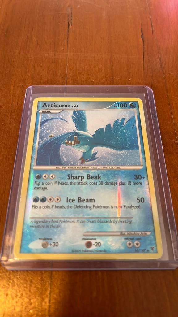 Reverse Holo Articuno 16/147 uit Supreme Victors, Ophalen of Verzenden, Zo goed als nieuw, Losse kaart