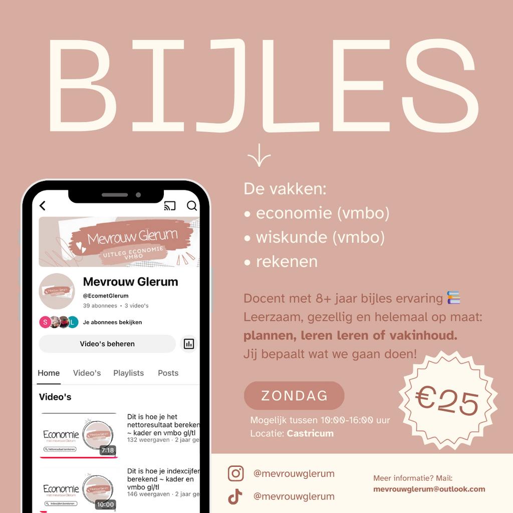 Bijles voor basisschool en vmbo!, 33 - 40 uur, Vanaf 10 jaar, Overige vormen