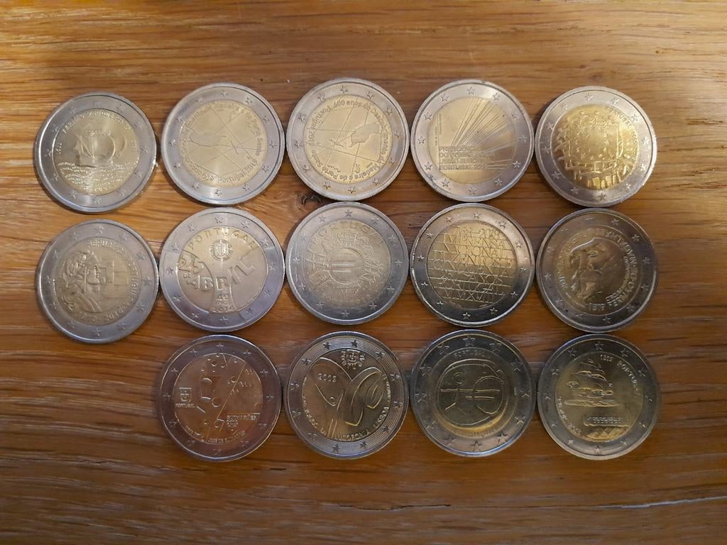 2 euromunten Portugal, Ophalen of Verzenden, Portugal, 2 euro