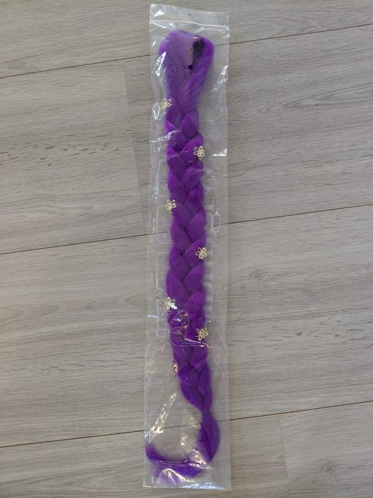 Rumi vlecht paars en ketting K-Pop, Ophalen of Verzenden, Nieuw, 104 of kleiner, Meisje