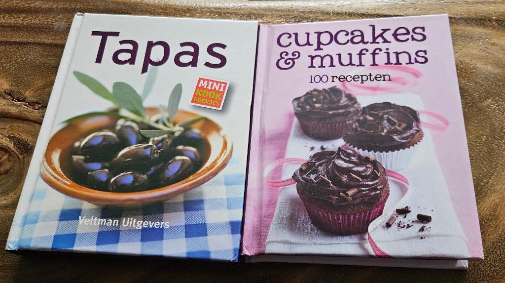 Tapas Cupcakes & Muffins 2 nieuwe boekjes VOL top- recepten, Boeken, Kookboeken, Nieuw, Europa, Diverse Auteurs, Tapas, Hapjes en Dim Sum