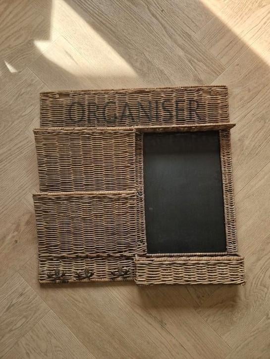 Riviera Maison Organizer Krijtbord Rotan, Ophalen of Verzenden, Gebruikt, Krijtbord