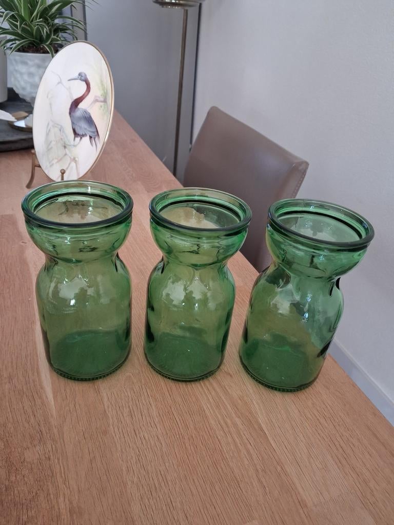 Vintage Glazen Tulpen Bollen Vaas Rimac Baarn Holland 3 st, Ophalen of Verzenden