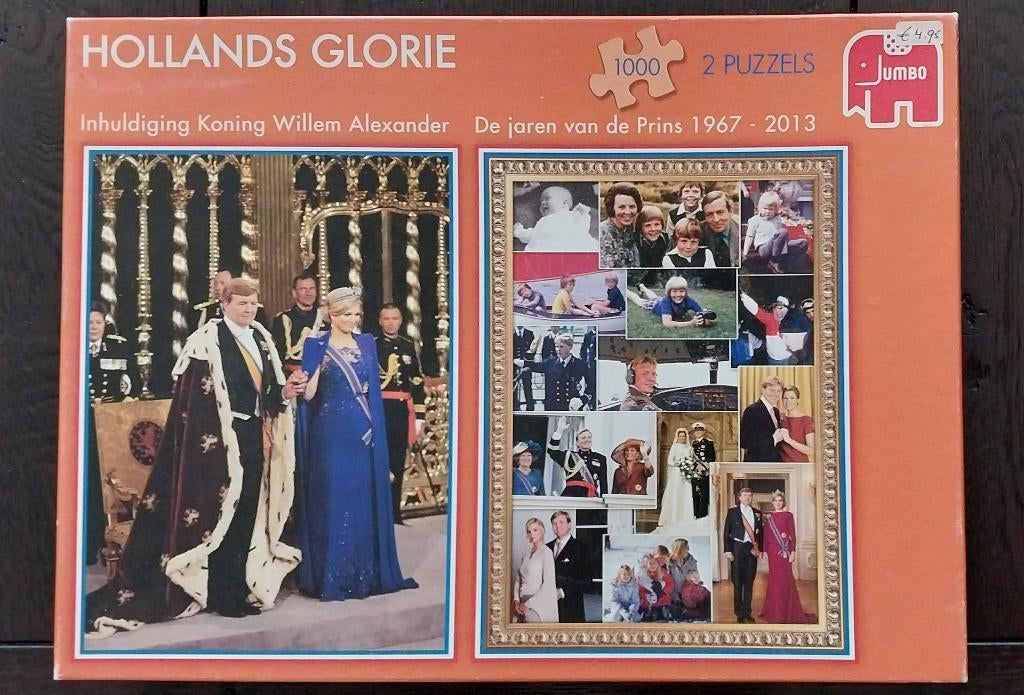 LEGPUZZEL  -Hollands Glorie-  (Inhuldiging Koning), Ophalen of Verzenden, 500 t/m 1500 stukjes, Zo goed als nieuw