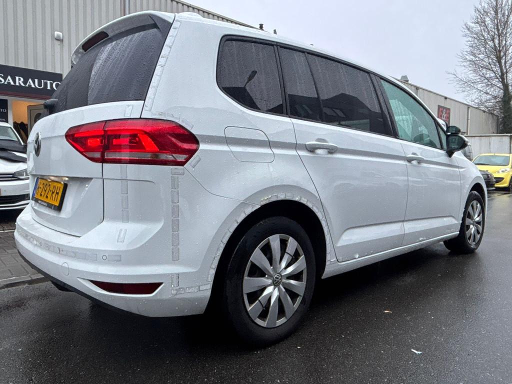 Volkswagen Touran 2.0 TDI Comfortline AUTOMAAT / HONDEN WAGE, Auto's, Stof, 150 pk, Electronic Stability Program (ESP), Wit