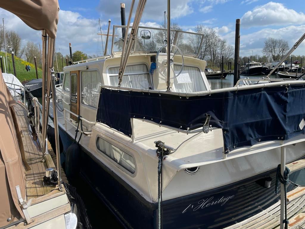 Aquanaut motorjacht L'Heritage met jonge motor, Ophalen, Gebruikt, Staal, Diesel