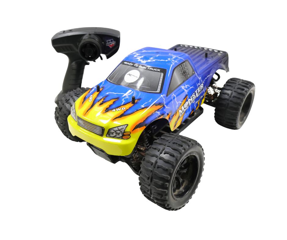 Himoto 4WD Monstertruck 1/10 rc auto, Hobby en Vrije tijd, Modelbouw | Radiografisch | Auto's, Elektro, Gebruikt, Auto offroad