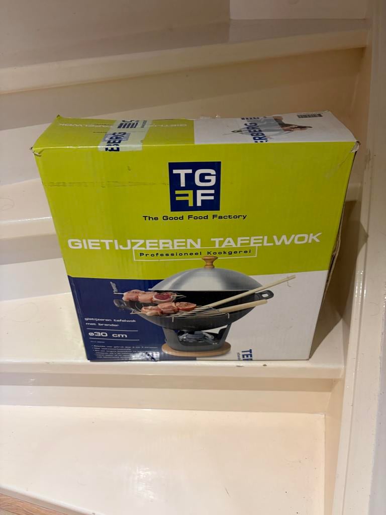 Gietijzeren Tafelwok - The Good Food Factory, Ophalen, Nieuw