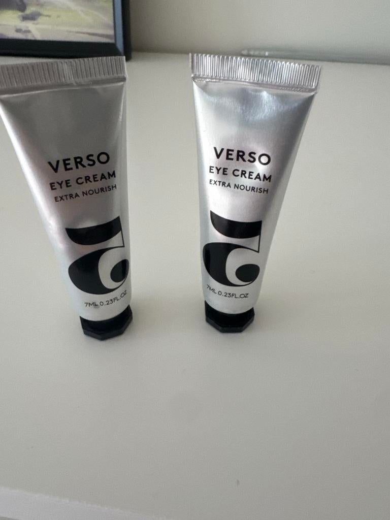 2x Verso Eye Cream Extra Nourish 7ml nieuw, Ophalen of Verzenden, Nieuw, Ogen, Verzorging