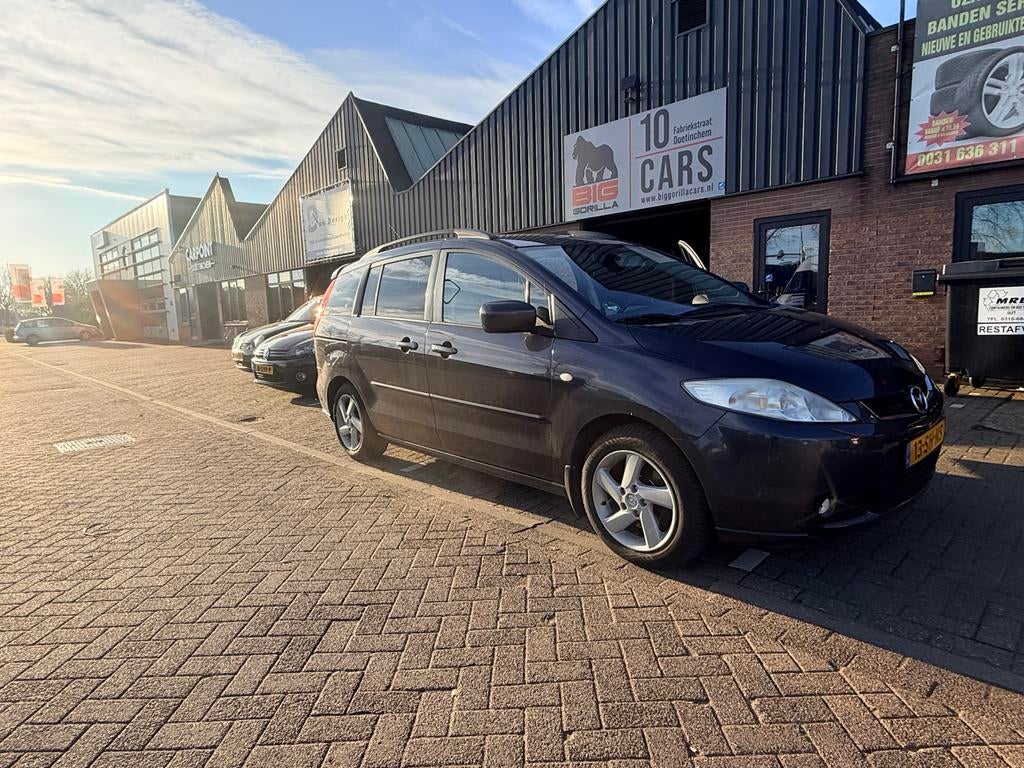 Mazda 5 2.0 2006 Grijs, Auto's, Mazda, Voorwielaandrijving, 145 pk, 4 cilinders, 7 stoelen