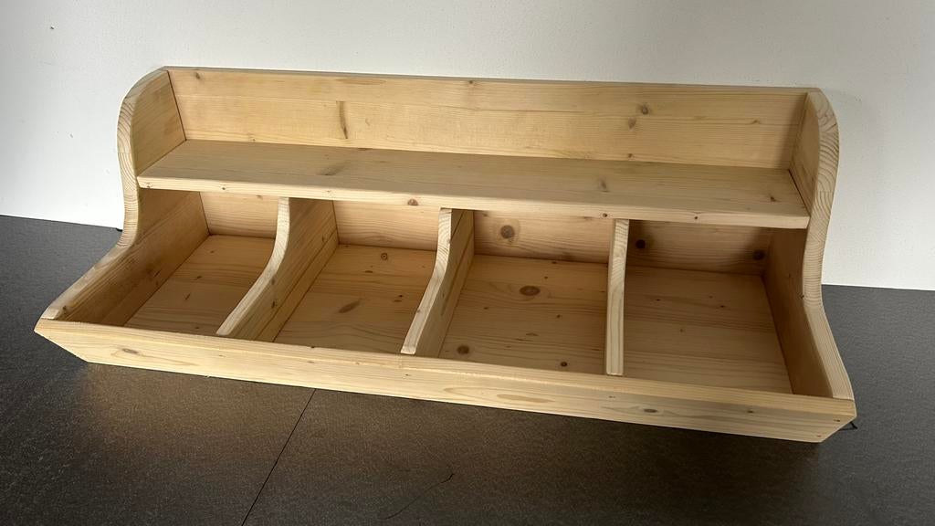 Blank houten gruttersbak - nieuw - 75 cm, Huis en Inrichting, Ophalen of Verzenden, Nieuw