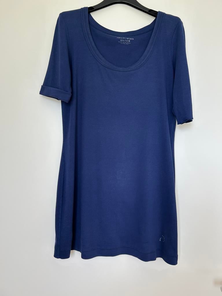 MARCCAIN SPORTS LANGVALLEND SHIRT, Maat 38/40 (M), Blauw, Ophalen of Verzenden, Zo goed als nieuw