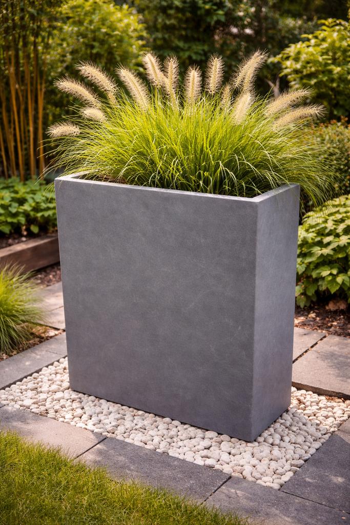 Grote Terrasafzetter betonkleur, Ophalen, Steen, 100 cm of meer, Nieuw