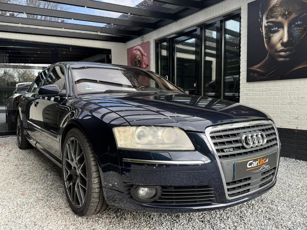 Audi A8 6.0 W12 quattro Lang Pro Line, LEES DE ADVERTENTIE!, Auto's, Automaat, Gebruikt, 12 cilinders, Blauw