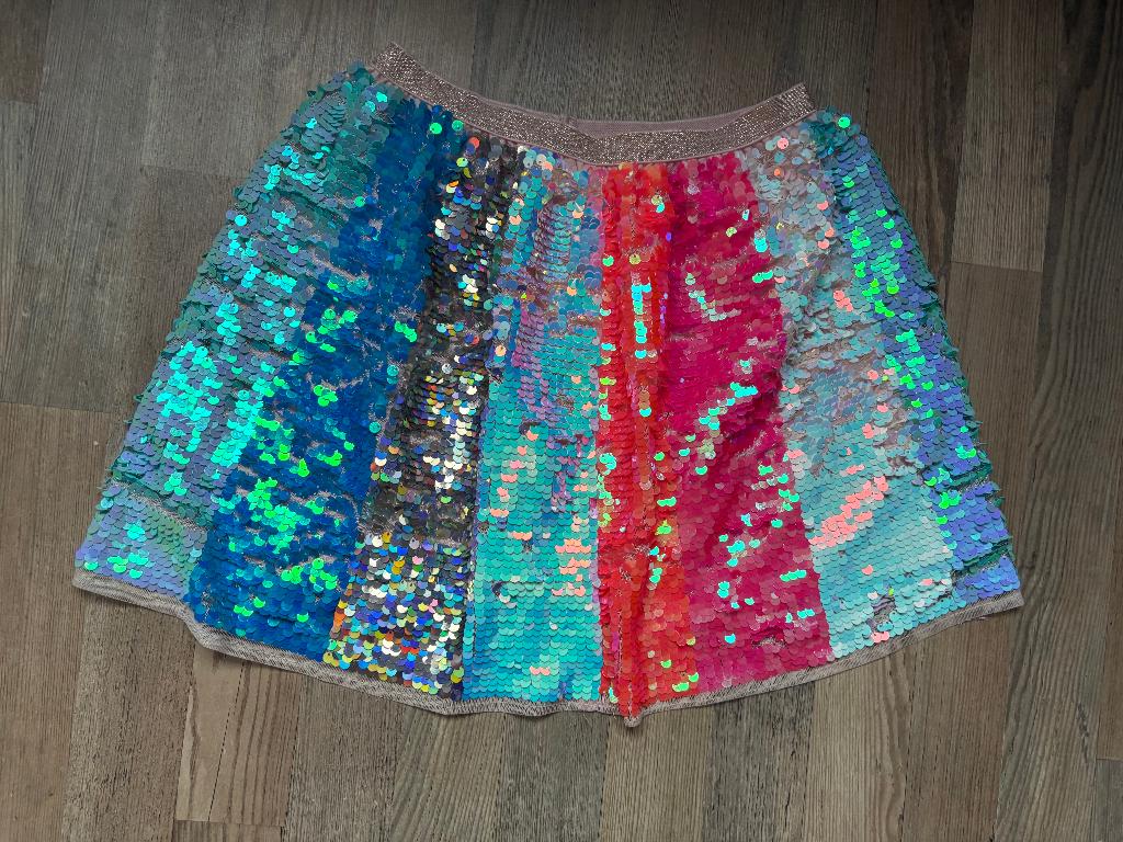 MOOI MEISJE PAILLETEN ROK, MAAT: 134, Meisje, H&M, Ophalen of Verzenden, Zo goed als nieuw