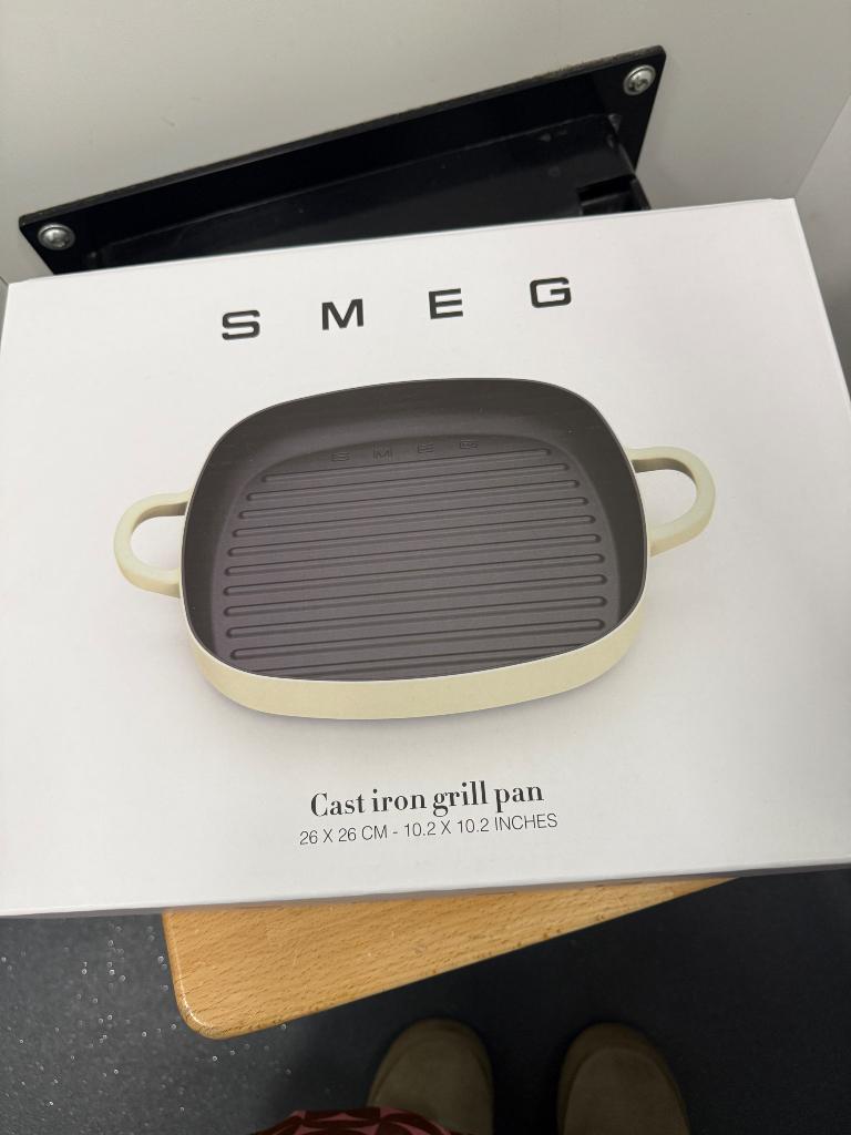 Smeg Grillpan, Ophalen, Nieuw, Gietijzer, Overige typen