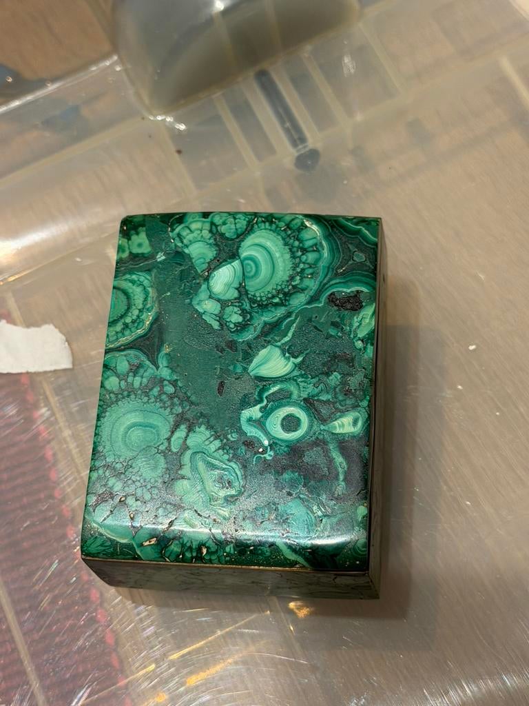 Doosje van Malachiet, Antiek en Kunst, Ophalen of Verzenden