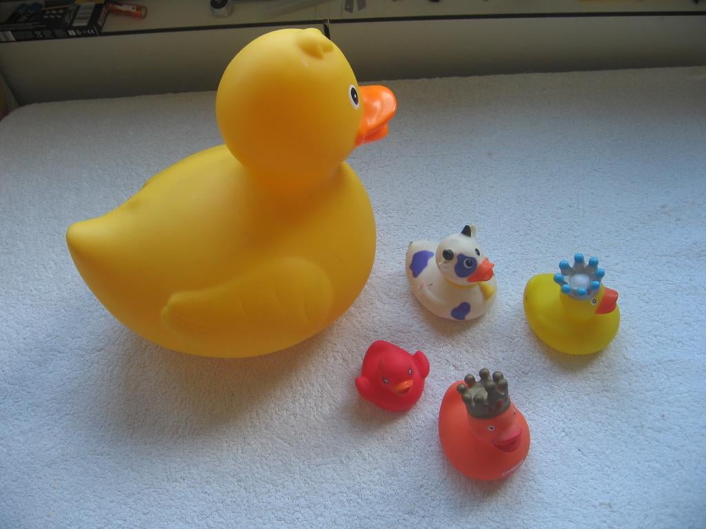 Plastic (bad-) eenden uit dezelfde familie, Ophalen, Zo goed als nieuw, Dier