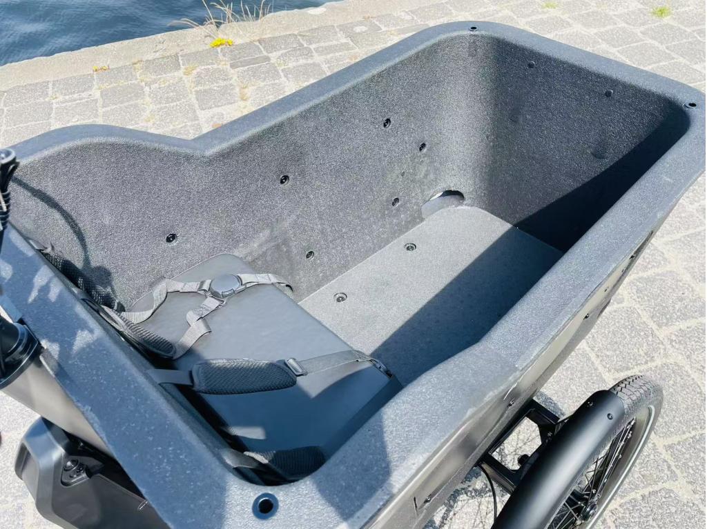 PRIJSDOORBRAAK! Raaks elektrische bakfiets driewieler EPP, Niet ingevuld, 4 kinderen of meer, Huif, Niet ingevuld