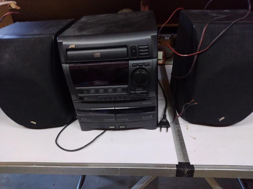 JVC stereo set met speakers, Ophalen, Cassettedeck, JVC