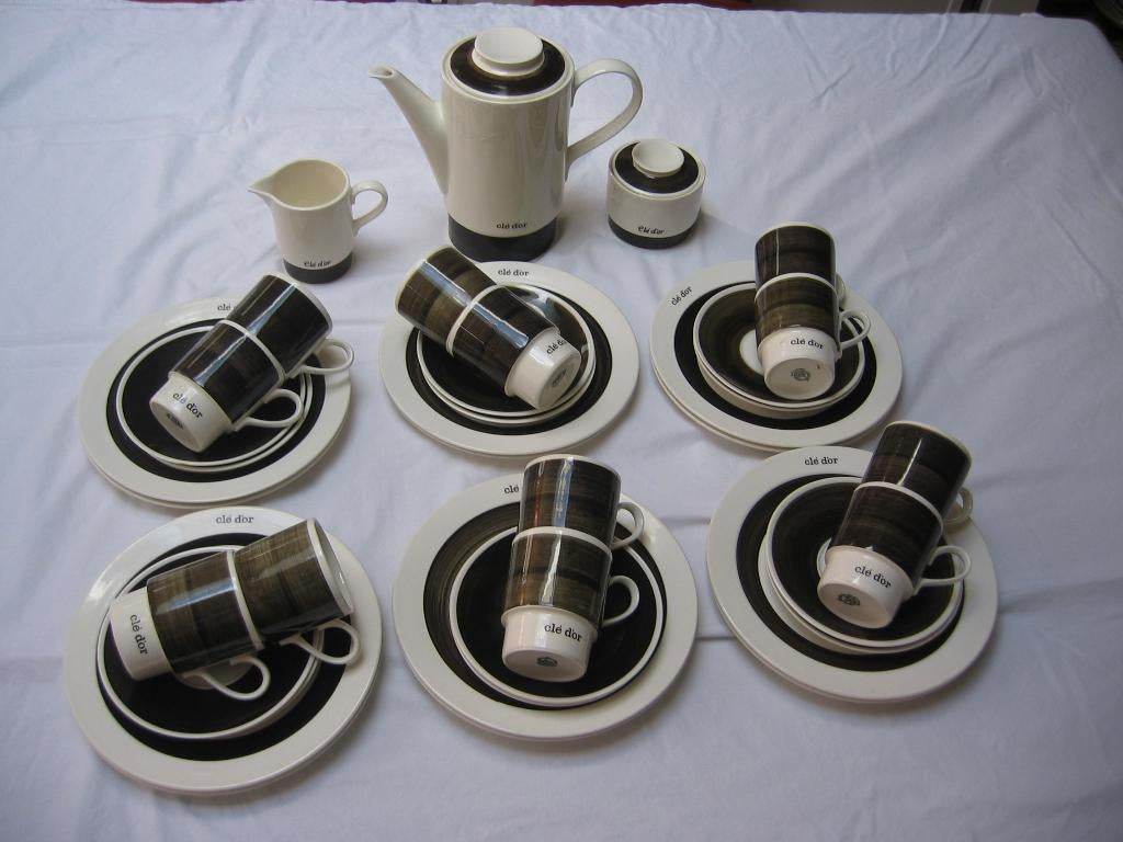 Petrus Regout/Royal Sphinx koffieservies Clé D'Or, Antiek en Kunst, Ophalen of Verzenden