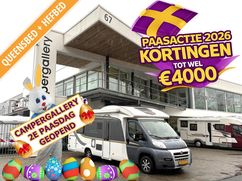 Bürstner Fifty Five Ixeo 734 QUEENSBED+HEFBED BEARLOCK, Caravans en Kamperen, Chemisch toilet, Ringverwarming, Fiat, Afzuigkap