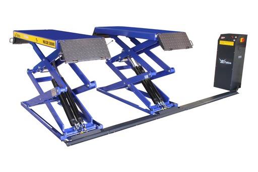 Dubbele schaarlift master-slave 3000kg 400V / Nieuw