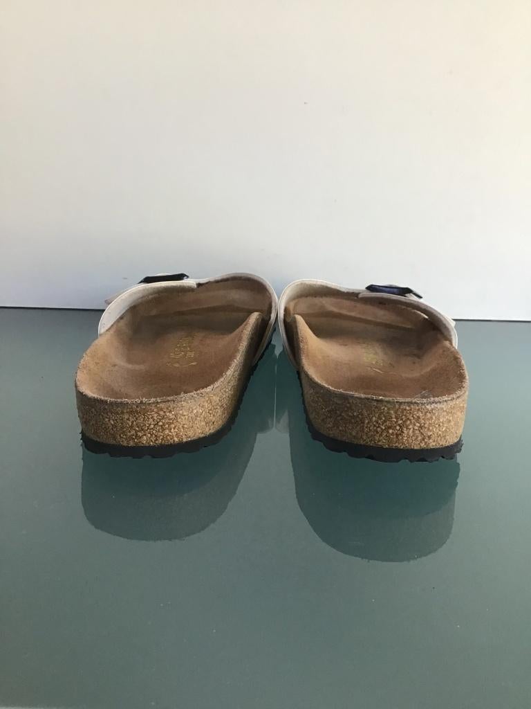 Birkenstock Madrid 43 | wit | Nieuw | Gratis verzenden, Kleding | Dames, Schoenen, Slippers, Verzenden, Wit, Nieuw