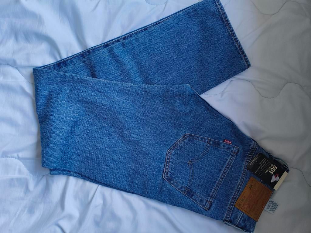 Nieuwe Levi's 501 Jeans W28 L32 met label, Levi's, Blauw, Nieuw, W32 (confectie 46) of kleiner