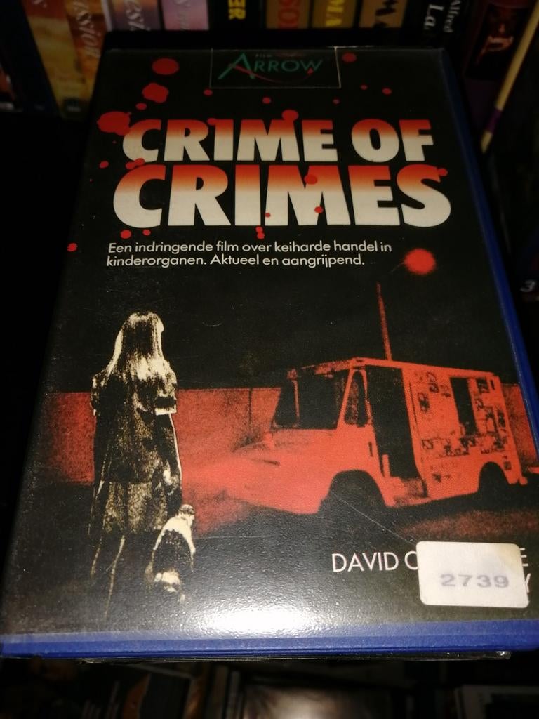 VHS ex-rental - Crime Of Crimes, Vanaf 16 jaar, Ophalen of Verzenden, Gebruikt, Horror
