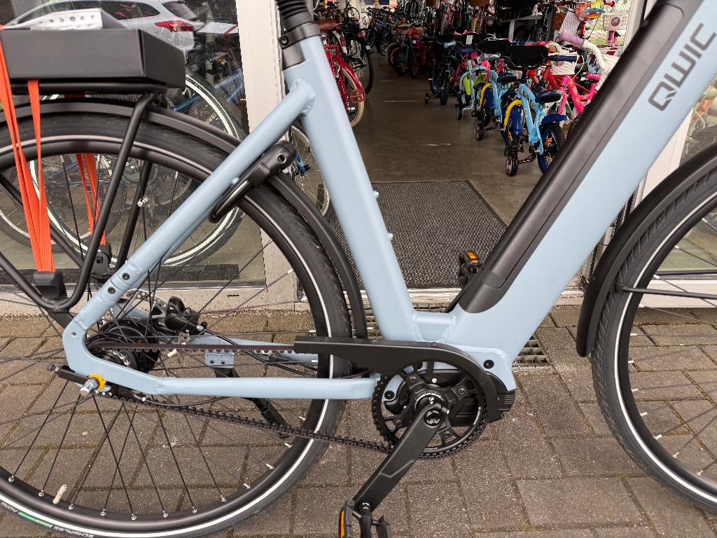 FIETSMASTER QWIC INTER Tour Riemaandrijving Denim Blue 540WH, Qwic, Nieuw, Ophalen of Verzenden, 51 tot 55 cm
