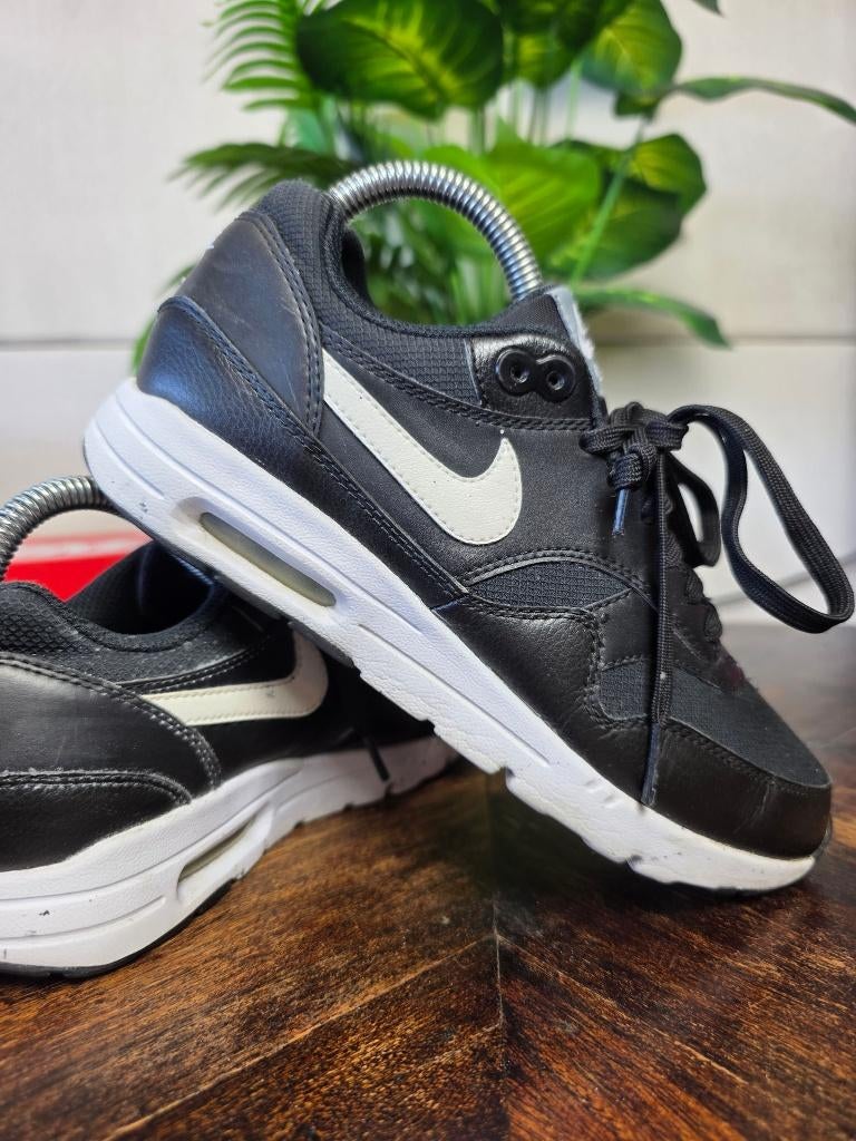 Nike Air Max 1 Black White maat 38, Zwart, Nike, Ophalen of Verzenden, Nike