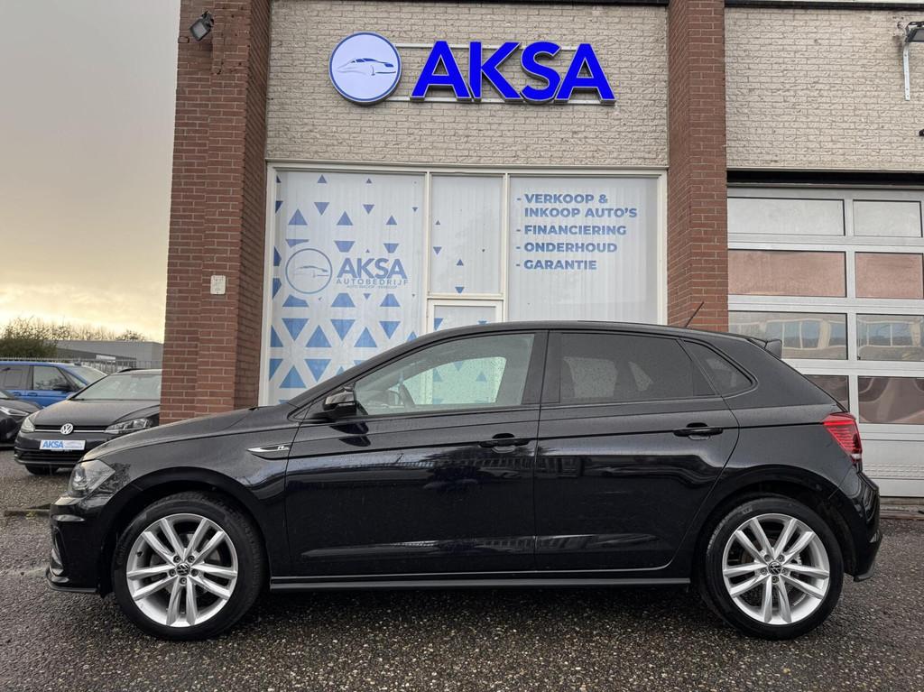 Volkswagen Polo 1.0 TSI 110pk R-Line DSG ACC Virtuele Cockpi, Gebruikt, Euro 6, Zwart, Leder