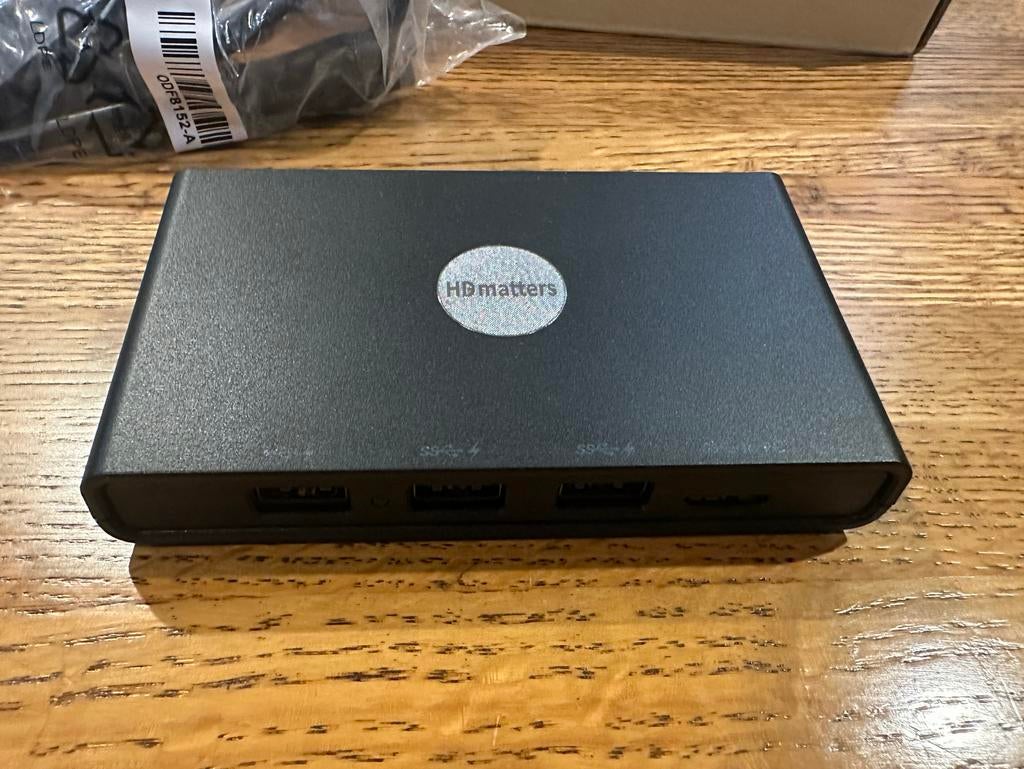 HDmatters DisplayLink Dock USB-A voor Mac & Windows, Computers en Software, Dockingstations, Ophalen of Verzenden, Zo goed als nieuw
